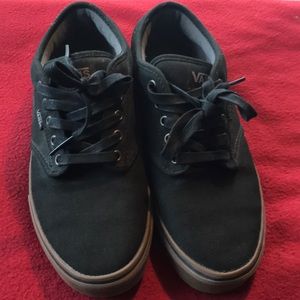 Vans black men’s canvas shoes clean new